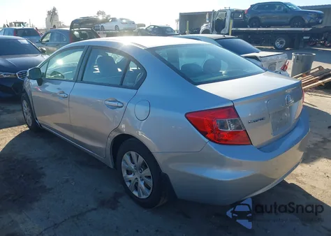 2012 Honda Civic Lx from USA, damaged, VIN 19XFB2F56CE382761